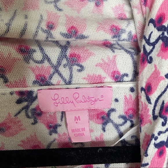 Lilly Pulitzer Rare HG Floral Babs Cardigan Medium - Picture 2 of 7